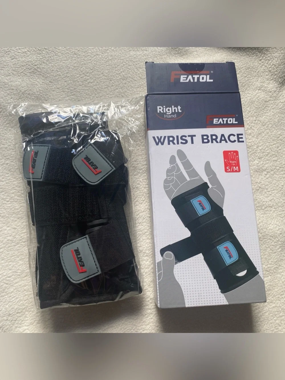 Black Wrist Brace (Right Hand) - S/M